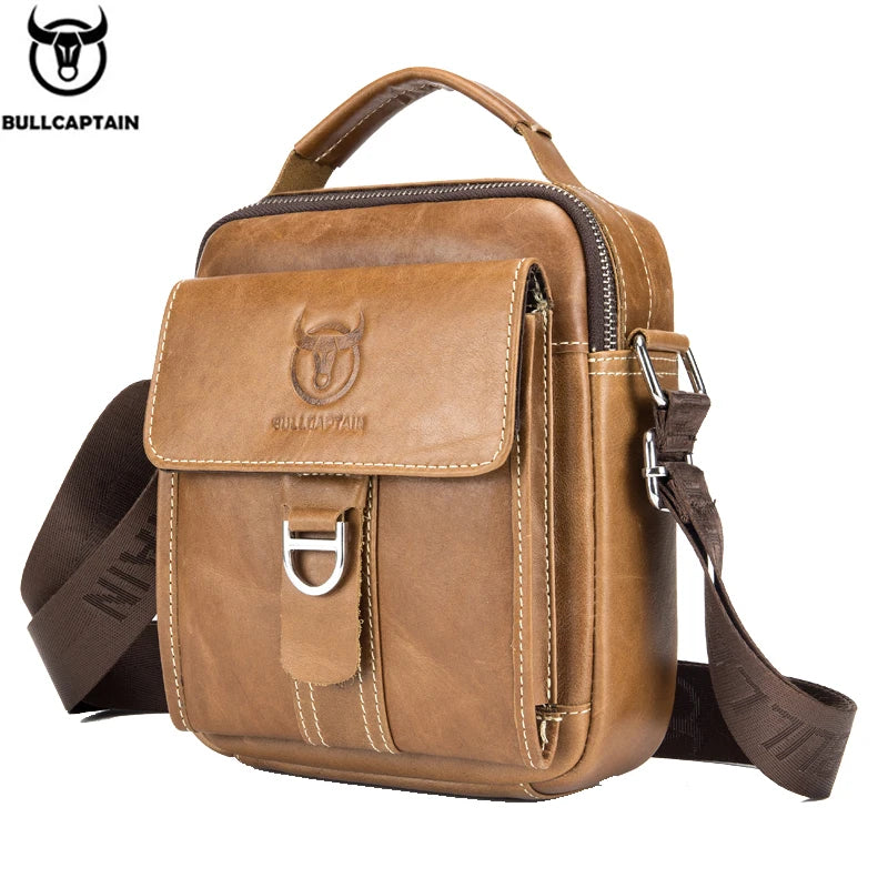 BULLCAPTAIN Men Shoulder Bag Classic Brand Men Bag Vintage Style Casual Men Messenger Bags Promotion Crossbody Bag Male Hot Sell