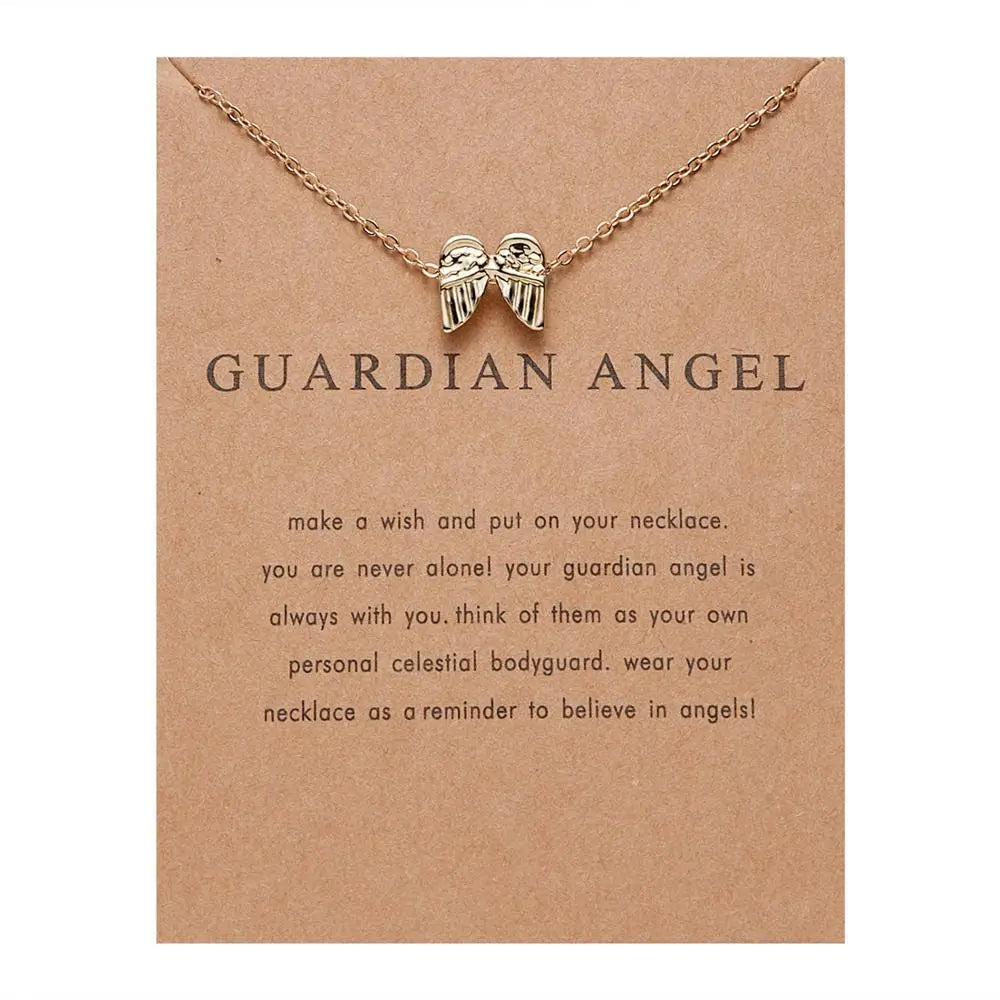 New Fashion Geometry Round Necklace Sun Leaf Cat ear Pendant Gold Color Chain Charm Necklace for Women Party Jewelry Accessories