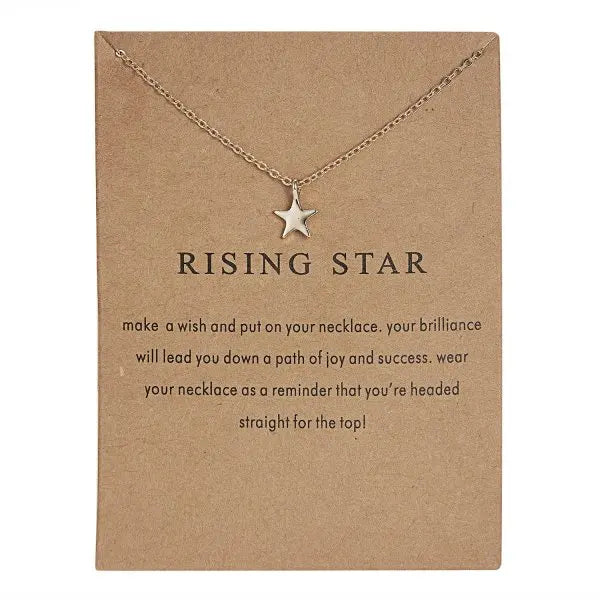 New Trendy Alloy Cute Elegant Sun Star Leaves Bird Butterfly Heart Luck Pendant Necklaces for Women Fashion Accessories Jewelry