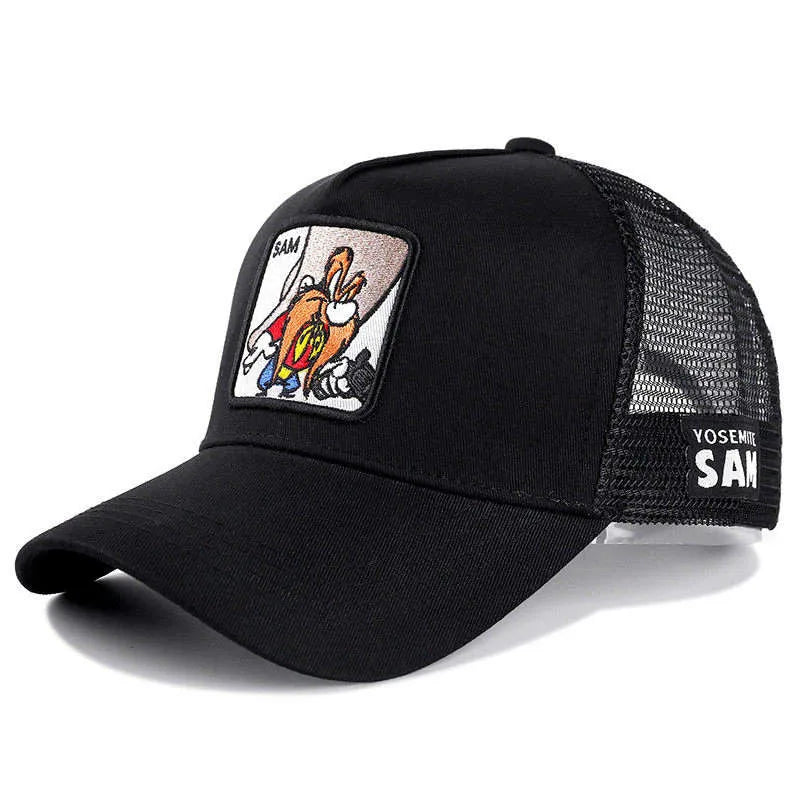 Hot Sale Anime Cartoon Cap High Quality Patch Draw Baseball Cap Men Trucker Hats