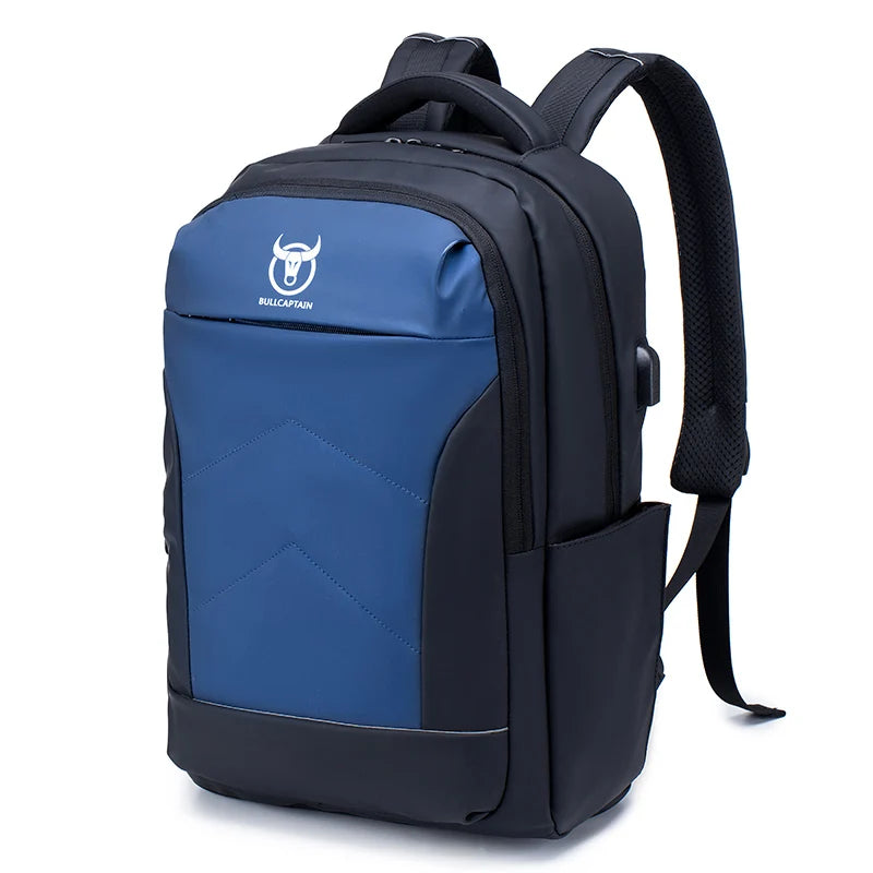 BULLCAPTAIN Male Multifunction USB Charging Fashion Business Casual Travel Anti-theft Waterproof 15.6 Inch Laptop Men Backpack