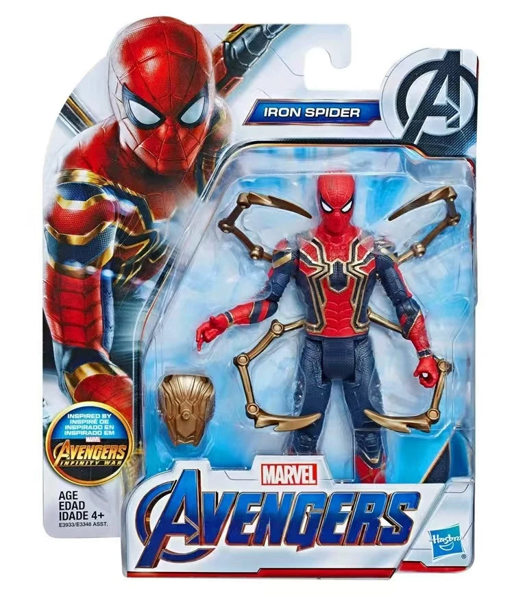 Original Hasbro MARVEL The Avengers Captain America IRON SPIDER Hulk CHITAURI ANT-MAN BLACK PANTHER Anime Figure Toy Collection