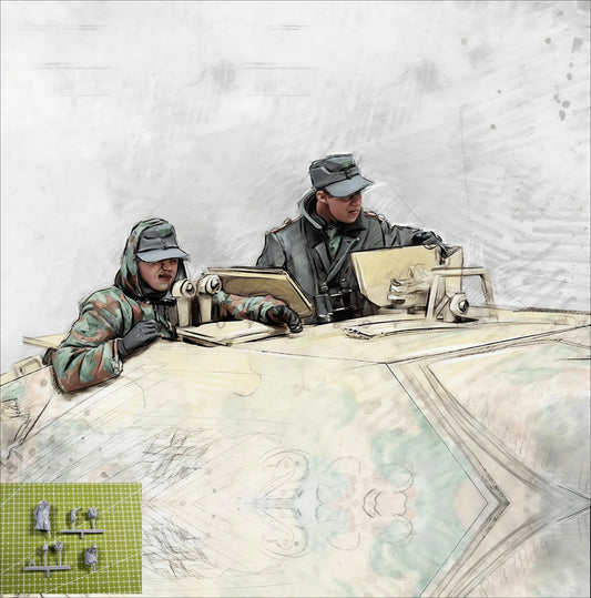 1: 35 Casting Resin Model Kit, Gk, Tank Soldier Observer Grey Assembled Model, Unpainted
