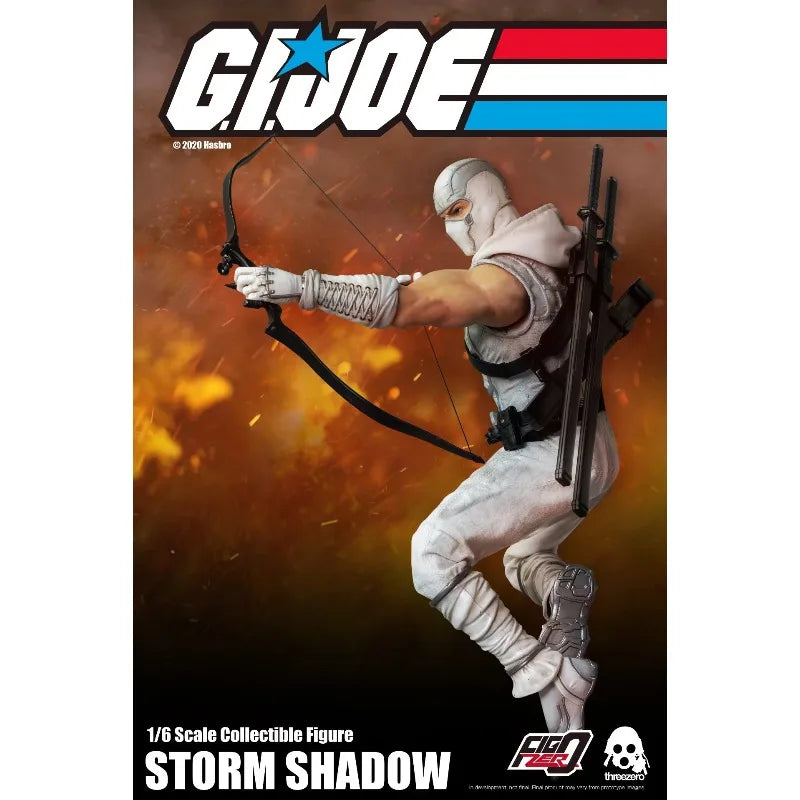 Original Hasbro Threezero FigZero G.I. Joe Series 1/6 STORM SHADOW Action Toy Figure Mode Ornaments