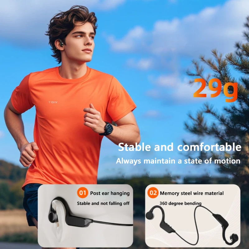 G3 Bone Conduction Wireless Headphones Bluetooth 5.3 IPX8 Waterproof On-ear 32G Large Capacity On-ear Swimming Sports Headphones