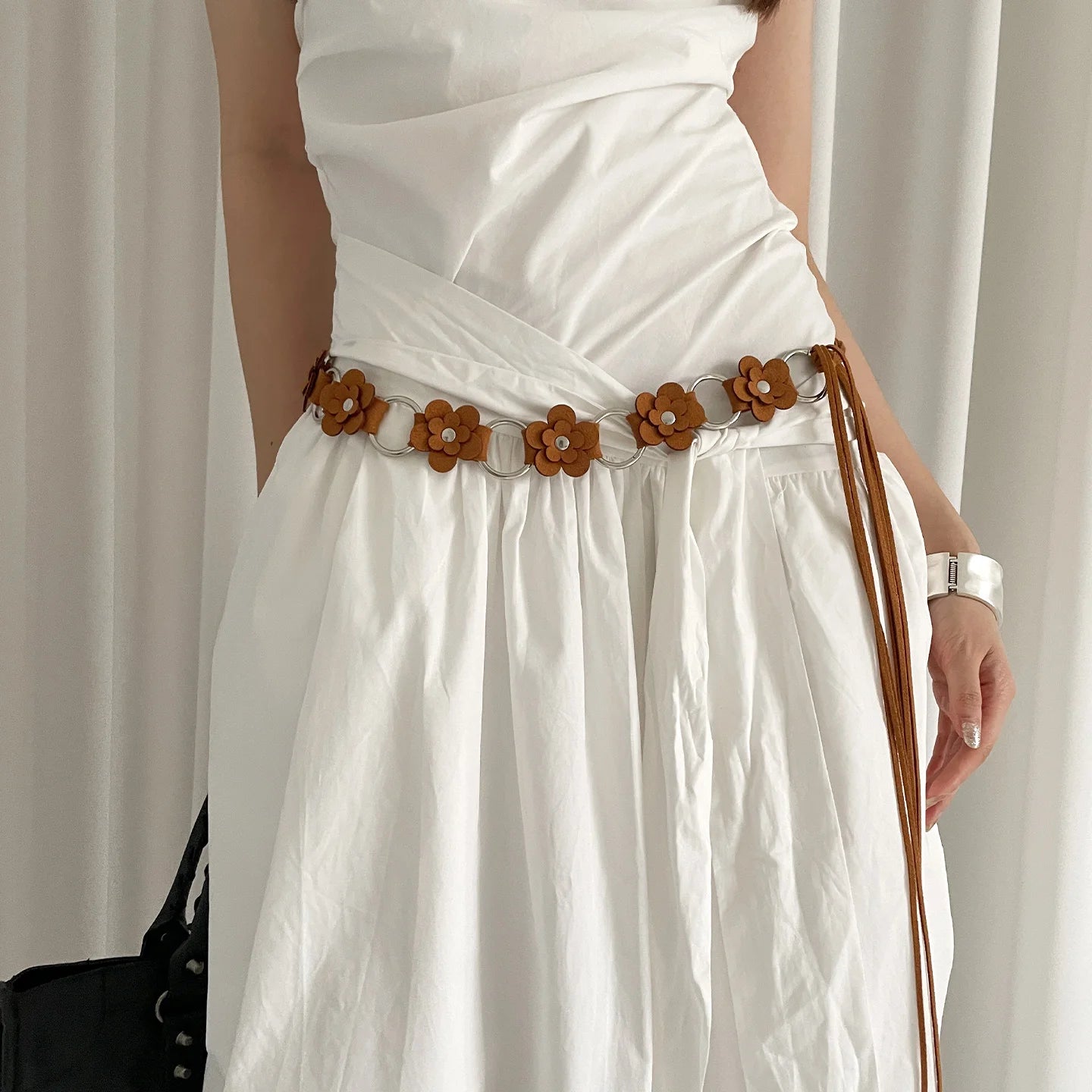Bohème Ethnic Floral Waist Belt For Women High-End Dress With Jeans Waist Rope