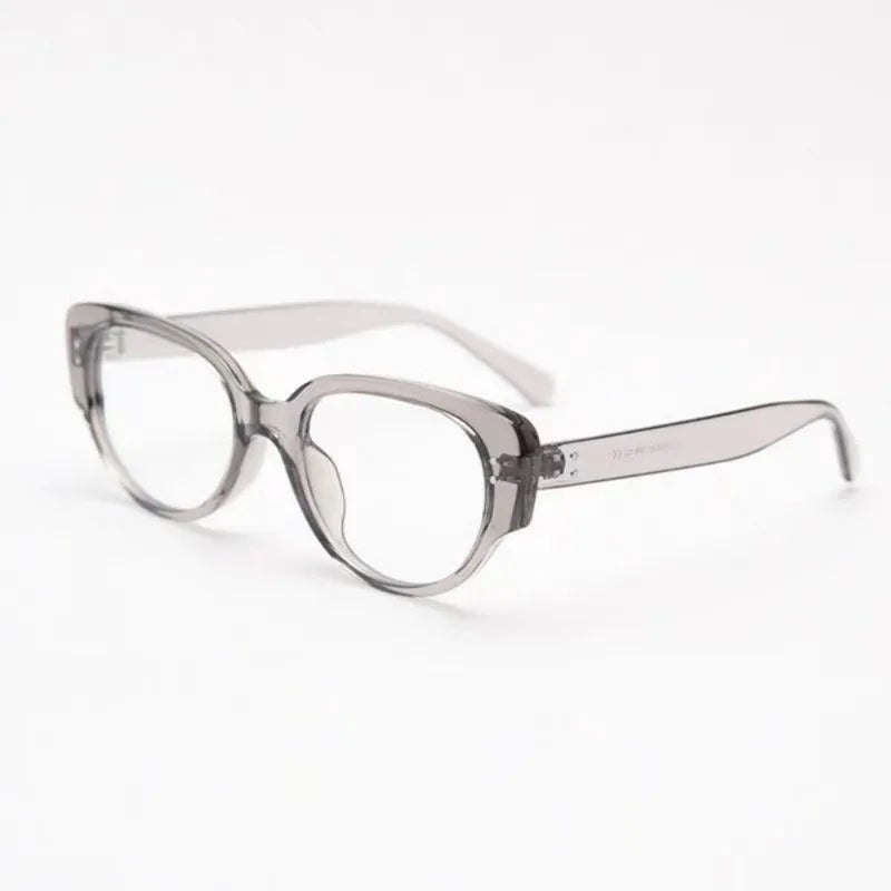Triangle Cat Eye Anti Blue Light Flat Glasses for Women Men Ins Fashion Anti Blue Light Eyeglasses Frames