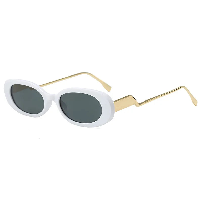 JNPCXI Cute Oval Sunglasses Women Fashion New Candy Color Sun Glasses Trendy Outdoor Casual Shades
