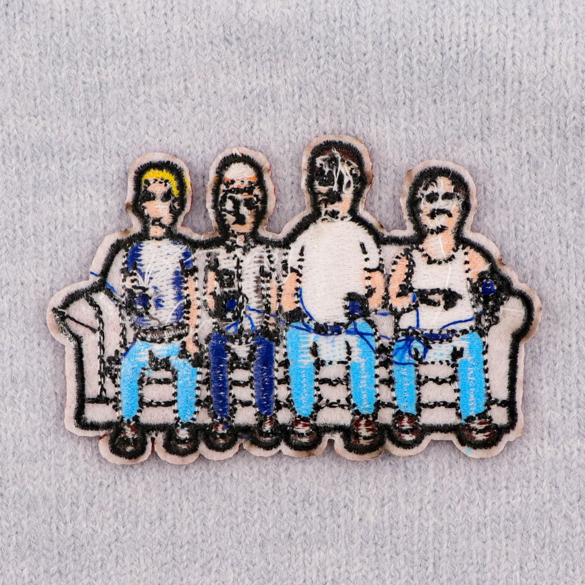 Cartoon Gang of Four Embroidery Patch Funny Iron On Patches for Clothing Thermoadhesive Patches Patches On Clothes Badge DIY Sew