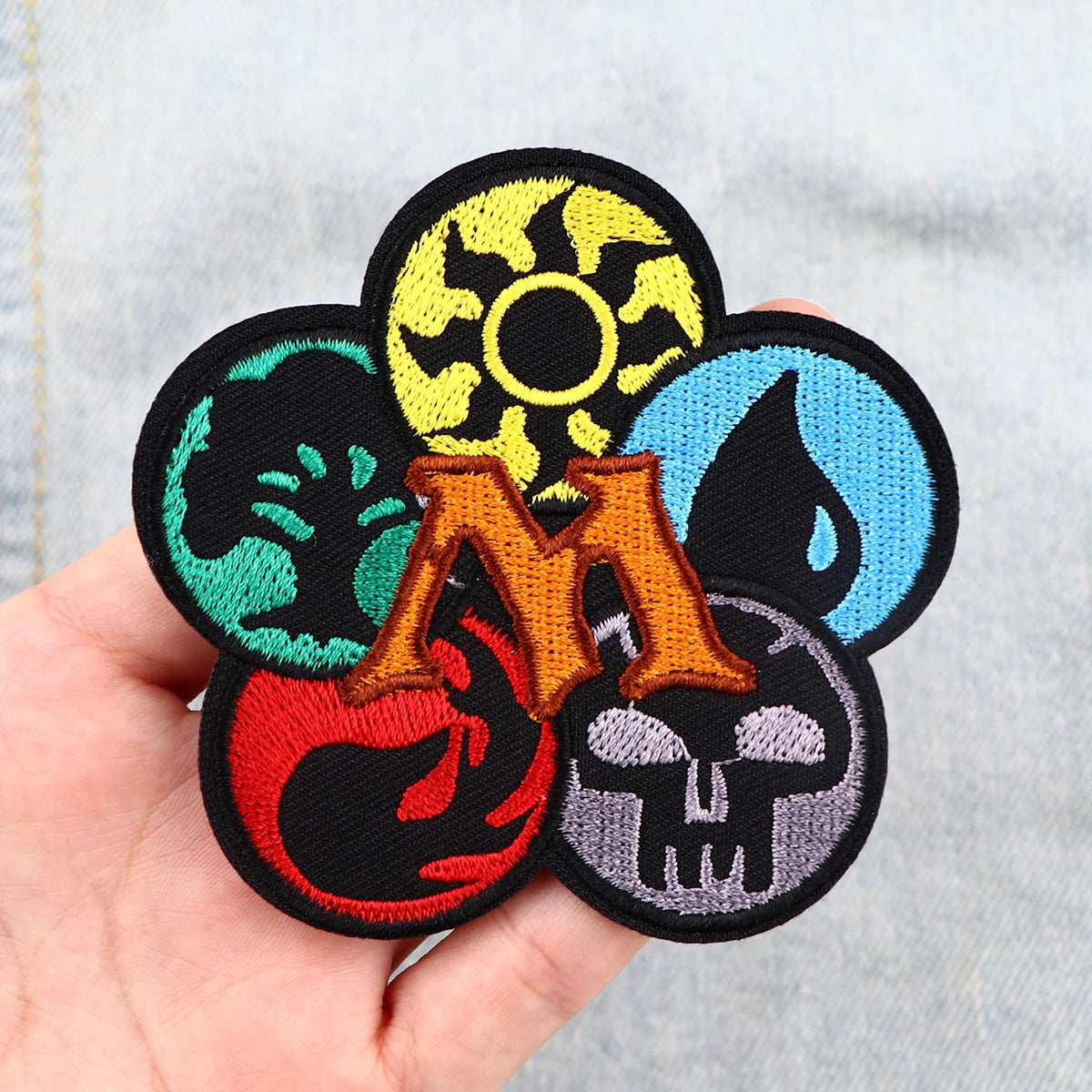 Party Card Game Iron On Patch Clothes Patch For Clothing Cool Embroidered Patch Garment Apparel Accessories Sewing Stickers