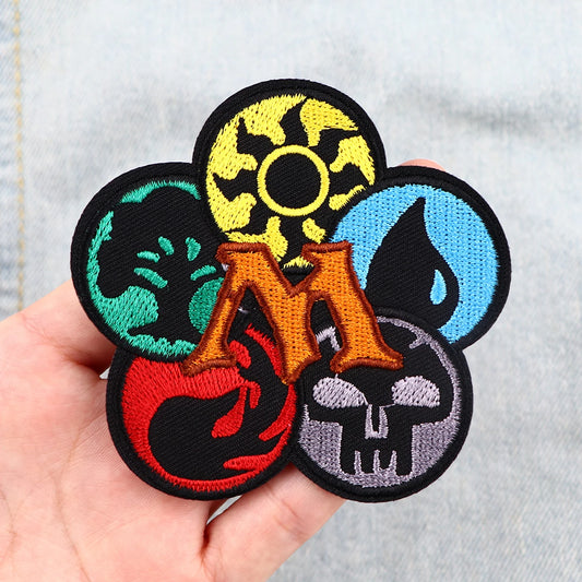 Party Card Game Iron On Patch Clothes Patch For Clothing Cool Embroidered Patch Garment Apparel Accessories Sewing Stickers