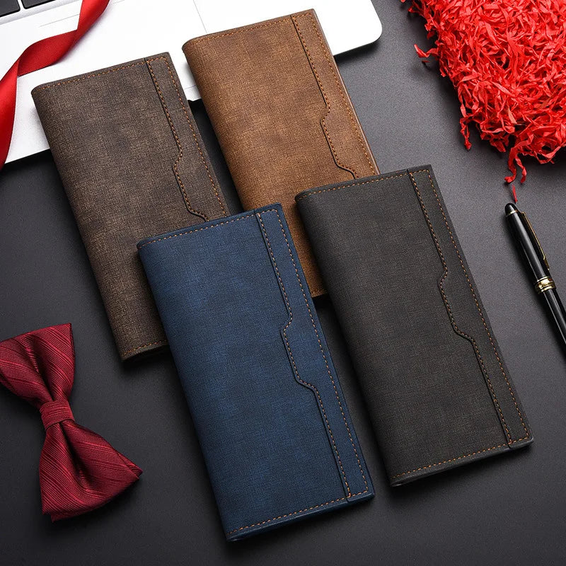 Men's Wallet Long Fashion Multiple Card Slots Men's Wallet Slim Long Thin Mens Luxury Wallet Designer Wallets Men with Coins Bag