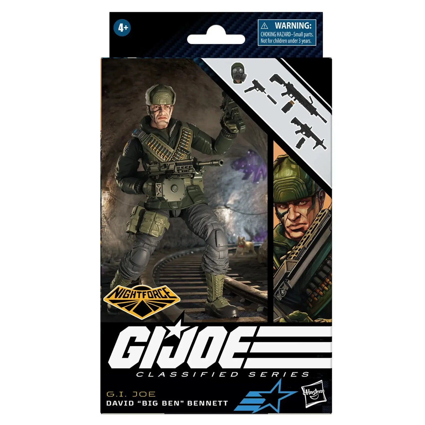 6" GI Joe Classified Series 077 Night Force David Big Ben Bennett Action Figure