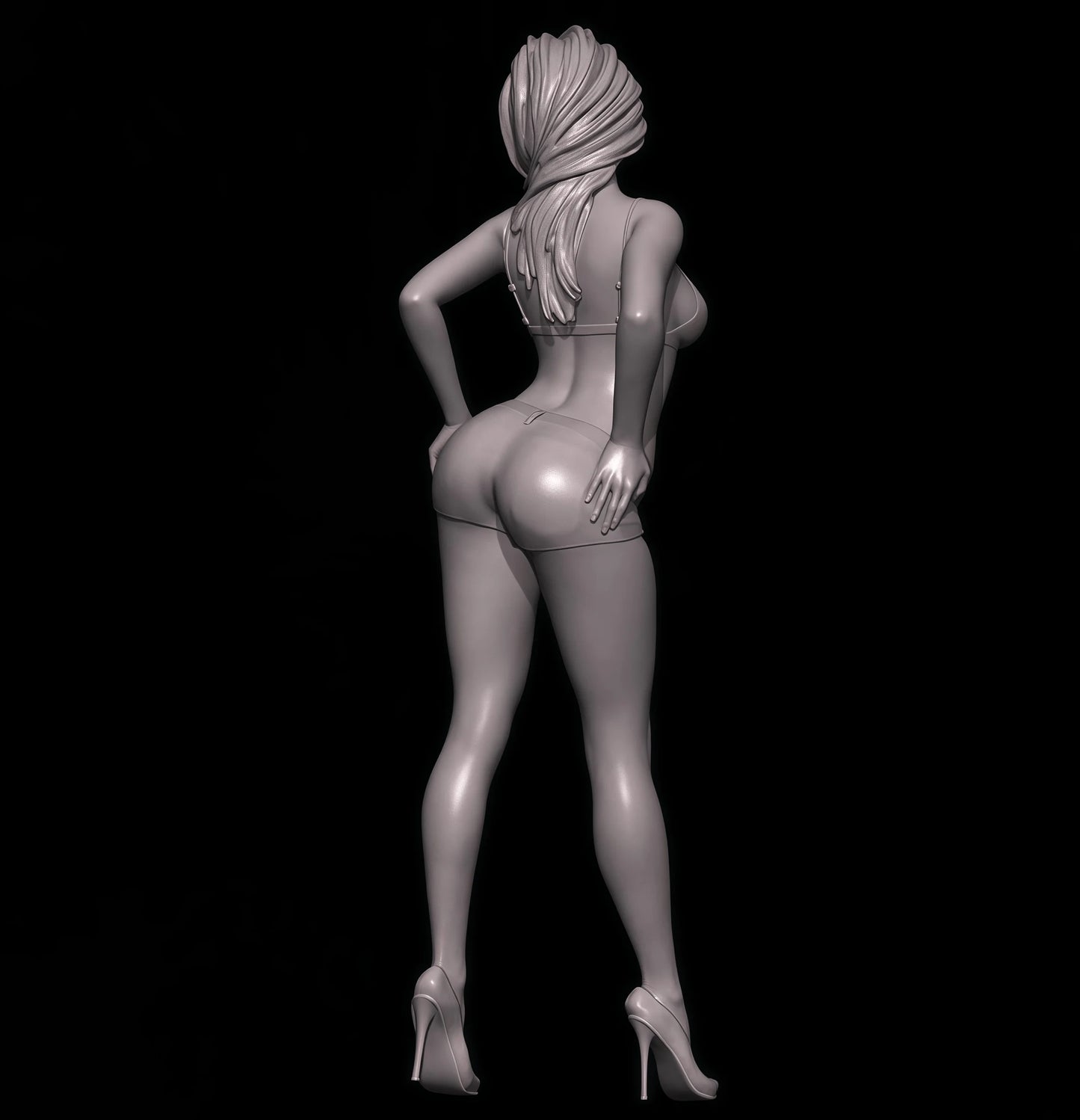1/24 (75mm) Cast Resin Model Assembly Kit, Sexy Girl Model Toy, Unpainted