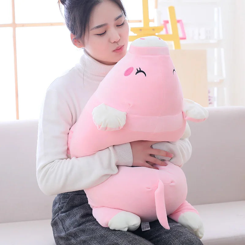 [Funny] 40~60cm Baby Lovely Plush Animal Lying down sleeping pink Pig Dolls Soft PP Cotton Stuffed Hold Pillow Toy girl gift
