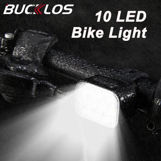 Lightweight Bicycle Headlight 10 LED USB Rechargeable Mountain Road Bike Rear Tail Light Rainproof MTB Front Lamp Cycling Light