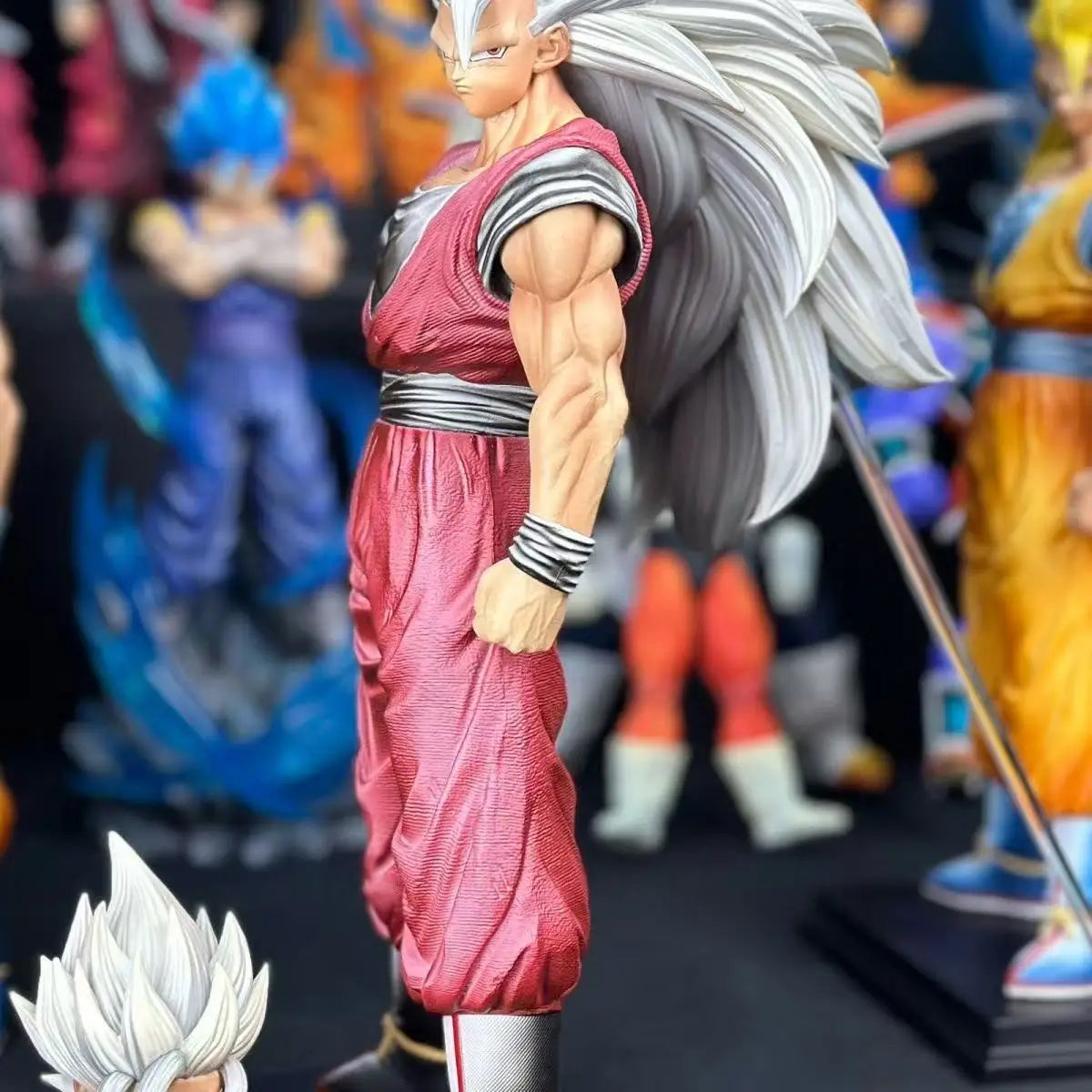YS Statue 33cm/12.99inch Dragon Ball Z Ssj3 Son Goku Figure Ssj2 Goku Action Figure Pvc Statue Collection Model Toys Gifts