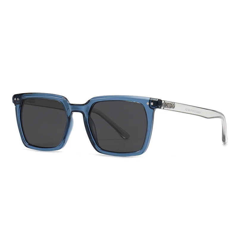 JNPCXI New Vintage Polarized Square Sunglasses Women Blue Gradient Mirror Shades UV400 Fashion Punk Men Sun Glasses