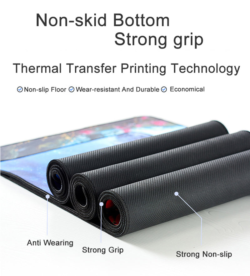 Funny Black Cat Mouse pad PC Desk Mat Table Big Mouse Pad PC Non-slip Rug z12