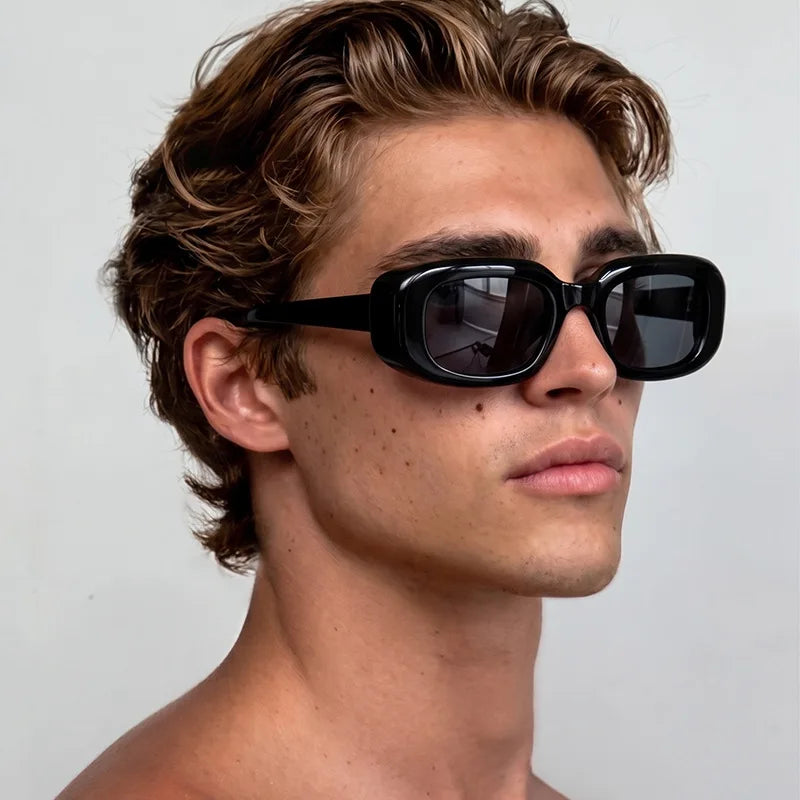 JNPCXI Fashion Square Sunglasses Women Shades UV400 Retro Leopard Tea Men Trending Sun Glasses