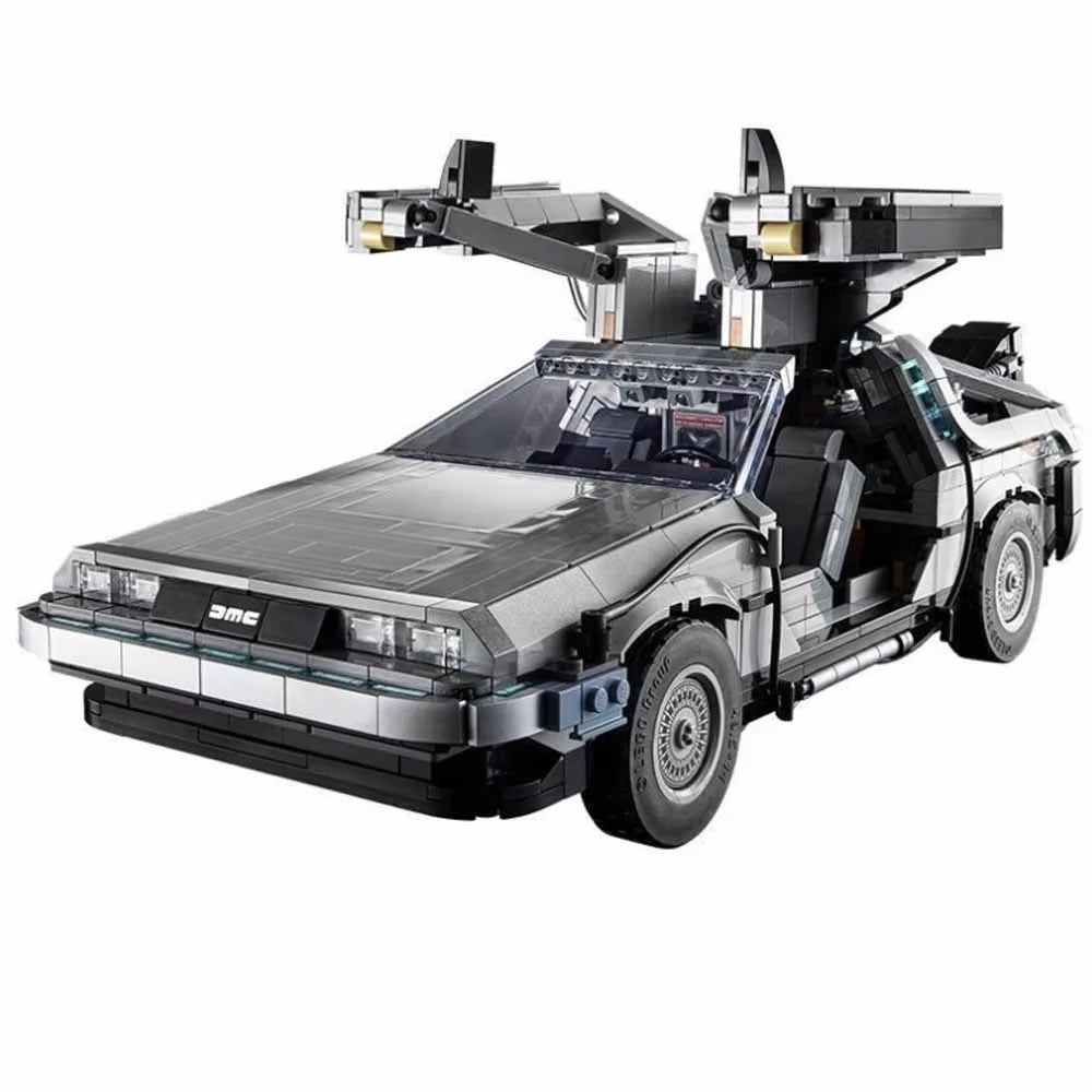 1872PCS Back to the Future Time Machine DeLorean DMC-12 Car Building Blocks Set