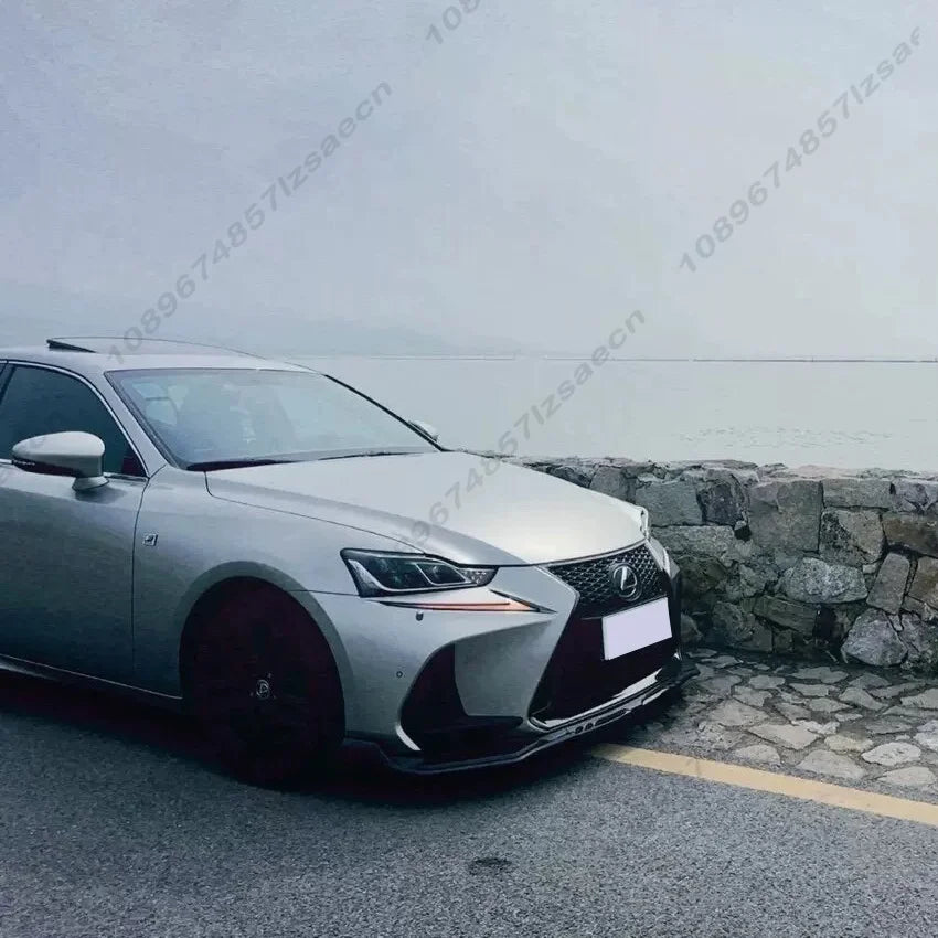 For Lexus IS200t IS300 IS350 2017-2020 F-sport Front Bumper Diffuser Lip Spoiler Body Kits Splitter Exterior Parts Accessories