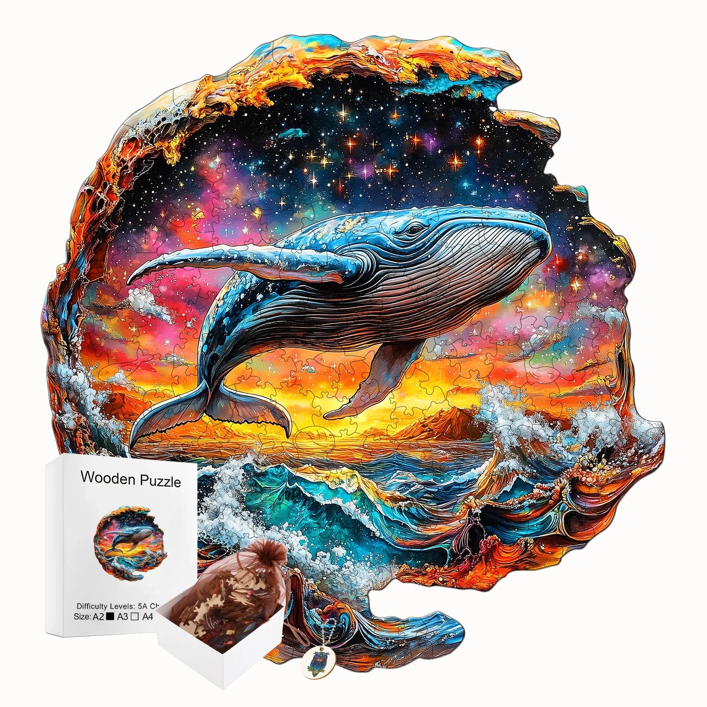 Animal And Human Wooden Jigsaw Puzzle Home Wooden Decor Christmas and Halloween Gift Toy For Teen And Kid