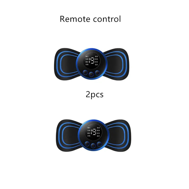 Rechargeable electric neck massage, relieve pain EMS acupoint muscle stimulation