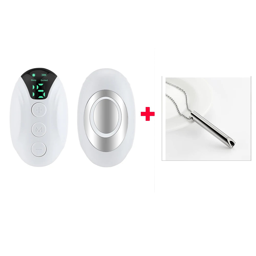 Handheld 20 Levels EMS Sleep Aid Relaxation Treatment Microcurrent Pulse Hypnosis Device Insomnia Rechargeable