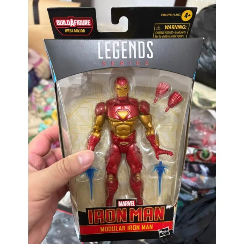 Original Hasbro Marvel Legends Series MODULAR IRON MAN Anime Figure Toy Model Collection