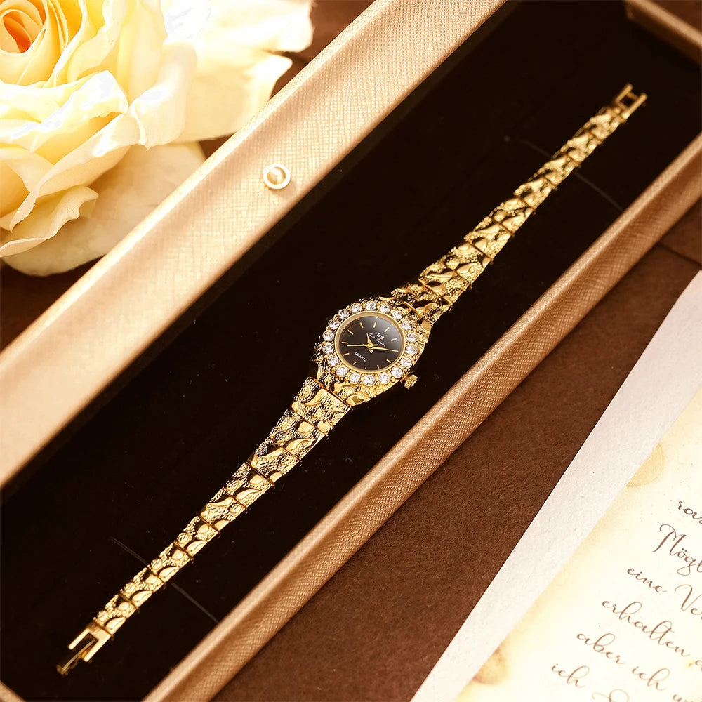 Bee Sister Watches for Woman Girlfriend Quartz Ladies Watches Luxury Niche Waterproof Fashionable Wristwatch Women Elegant