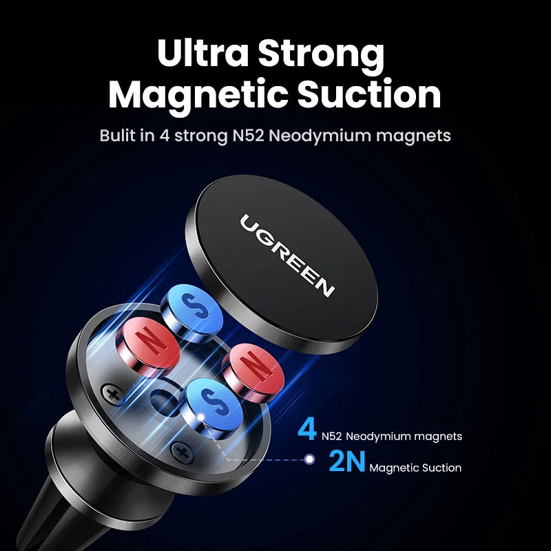 Magnetic Car Phone Holder Universal For iPhone 16 15 14 Pro Max Xiaomi Samsung