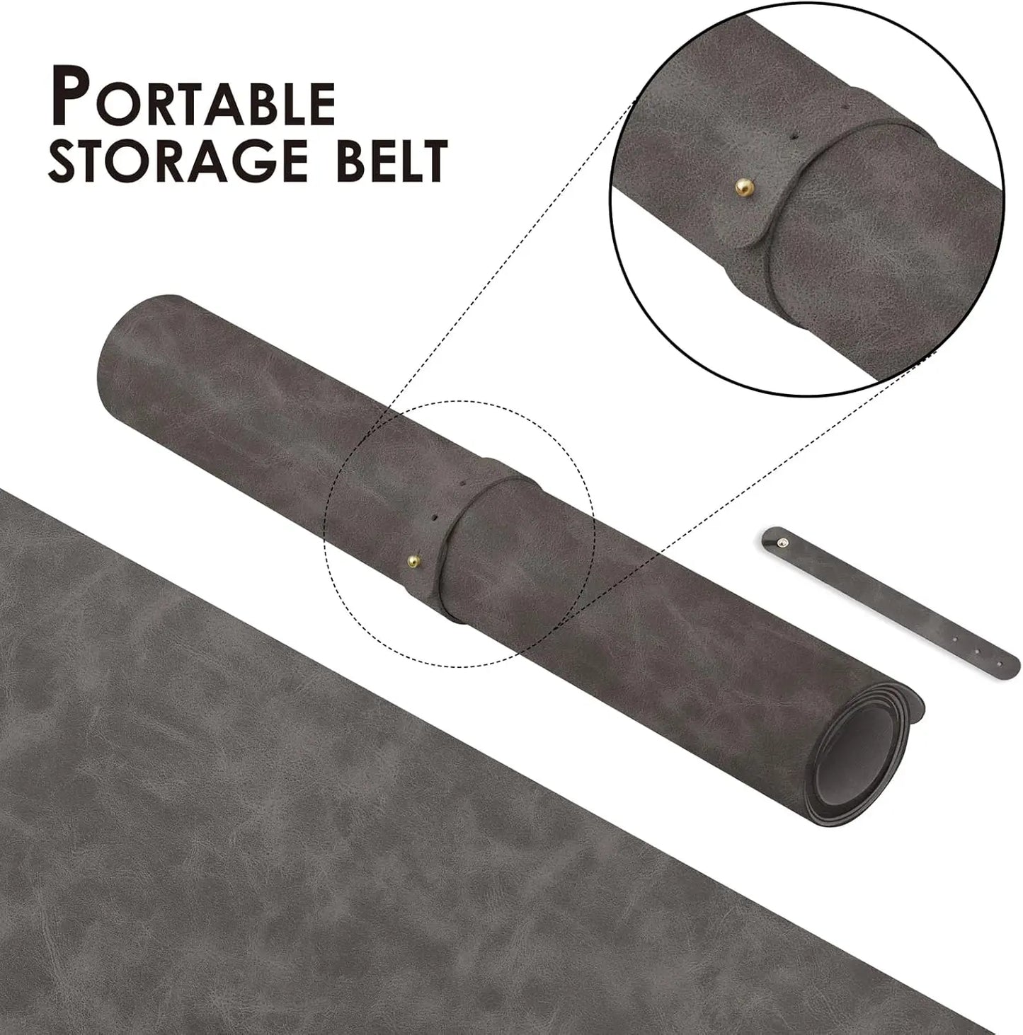 YSAGI Leather Desk Mat - Non-Slip PU Desk Pad for Office and Home Large Mouse Pad and keyboard Desk Mats on Top of Desks