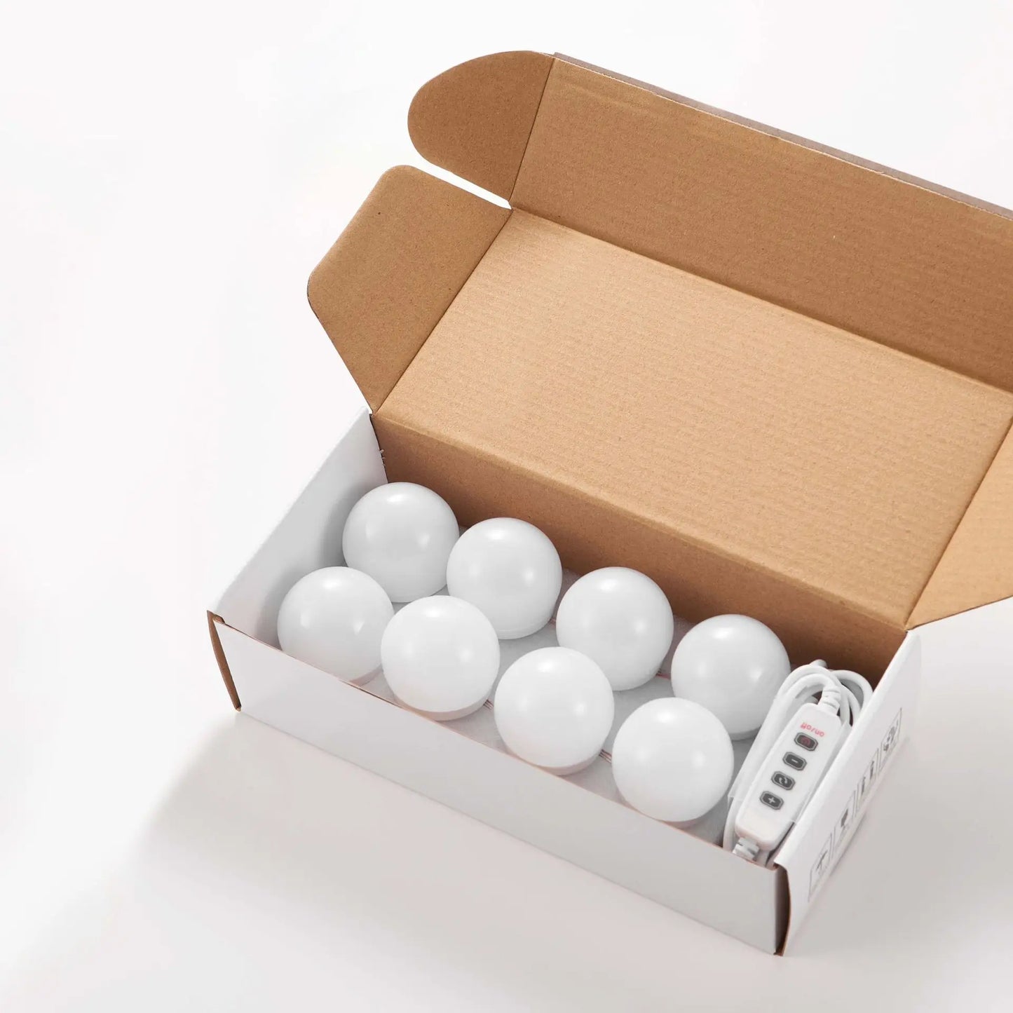 Vanity Mirror Fill Light Adjustable Luminance 3 Colors LED USB Wall Bulbs String