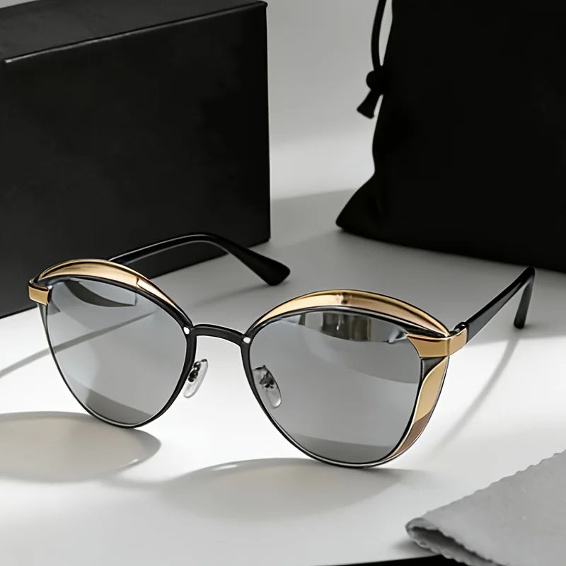 Classic Retro Butterfly Sunglasses with A Unisex Metal Frame Suitable for Driving Hiking and Parties Perfect for Gifting