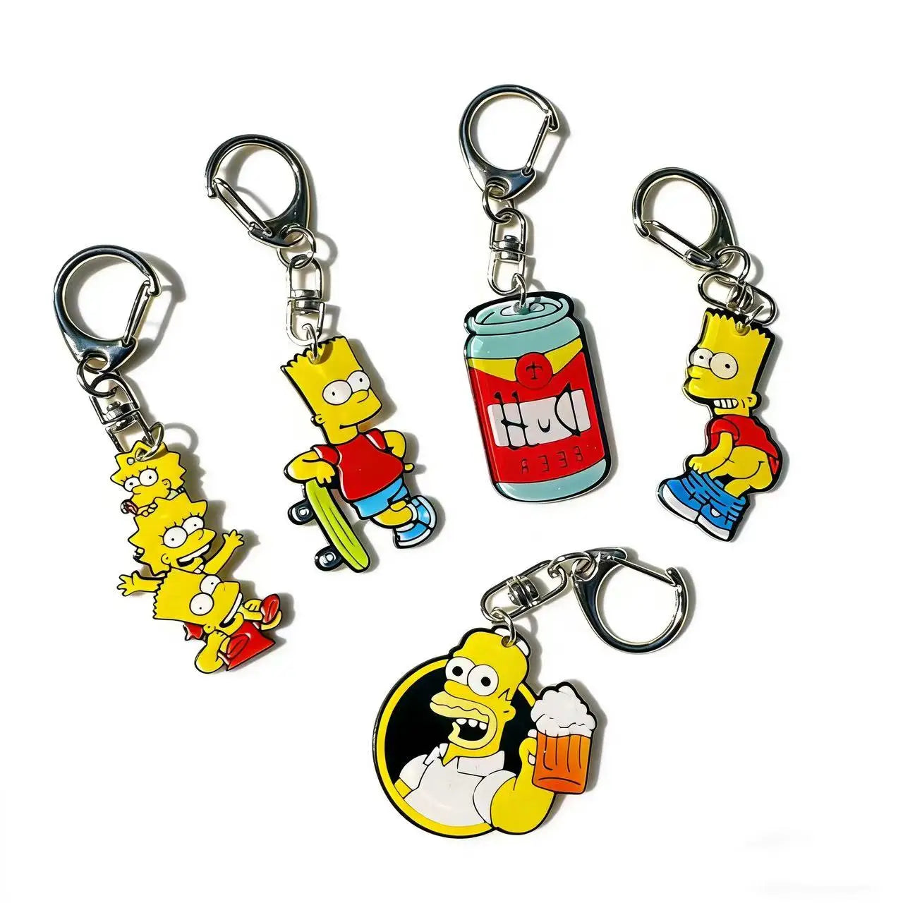 5/10pcs Cartoon  Acrylic Phone Chains Cute Unisex Cellphone Pendant Charms Anti-Loss Keychains Lanyard Jewelry for Fans
