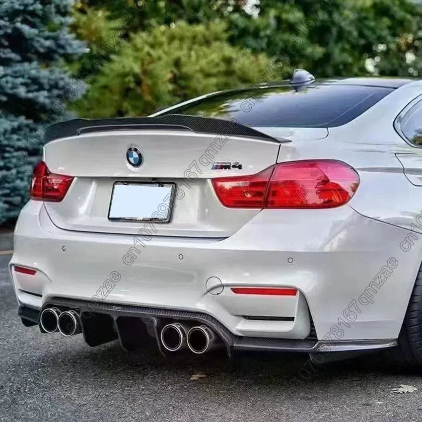 For BMW M3 F80 M4 F82 F83 2015-2020 Car Rear Bumper Diffuser Tail Splitter Spoilers Protector Guard Lip Body Kits Gloss Black
