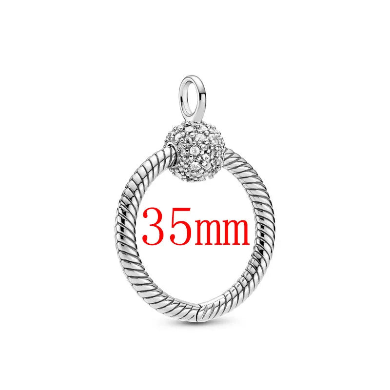 925 sterling silver plated Shining big green nature heart Women Necklace Pendant
