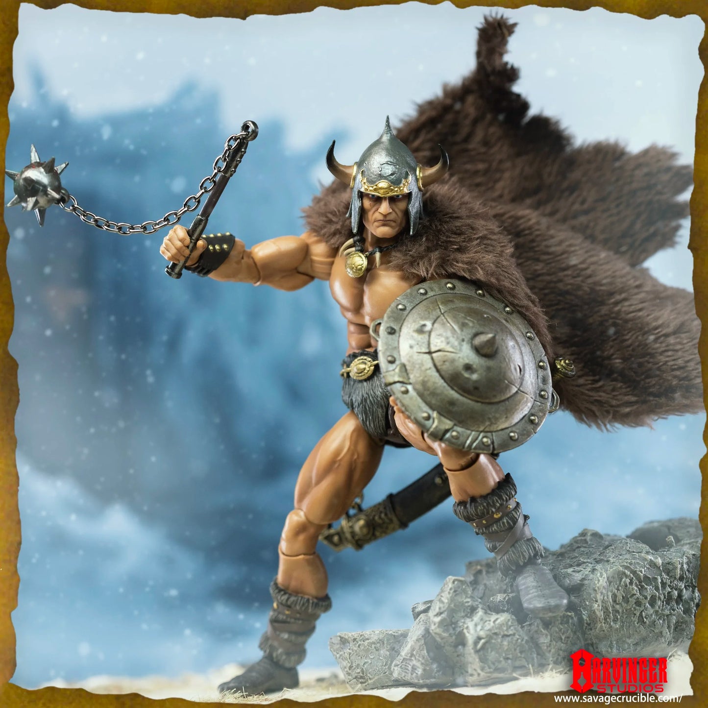 Harbinger Studios 1/12 7"Action Figure Savage Crucible Wave 2 Barbarian Model