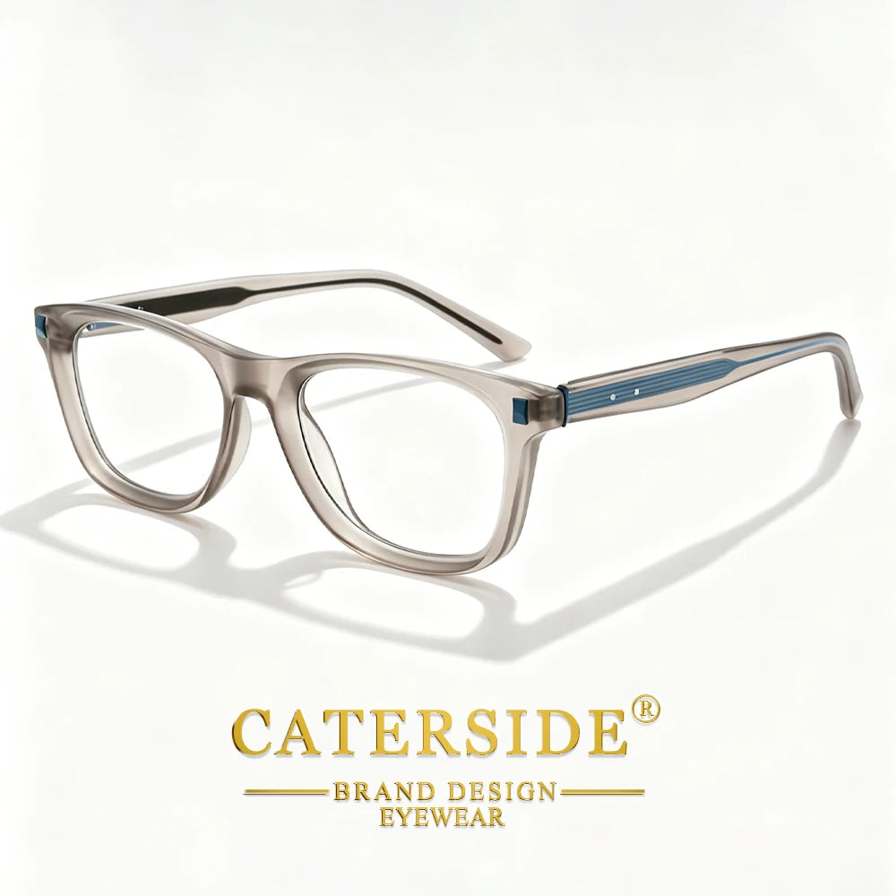 CATERSIDE Women's Fashion Eyeglass Frames Square Frames Optical Eyeglass Frames Men's Computer Reading Anti-Blue Light Glasses