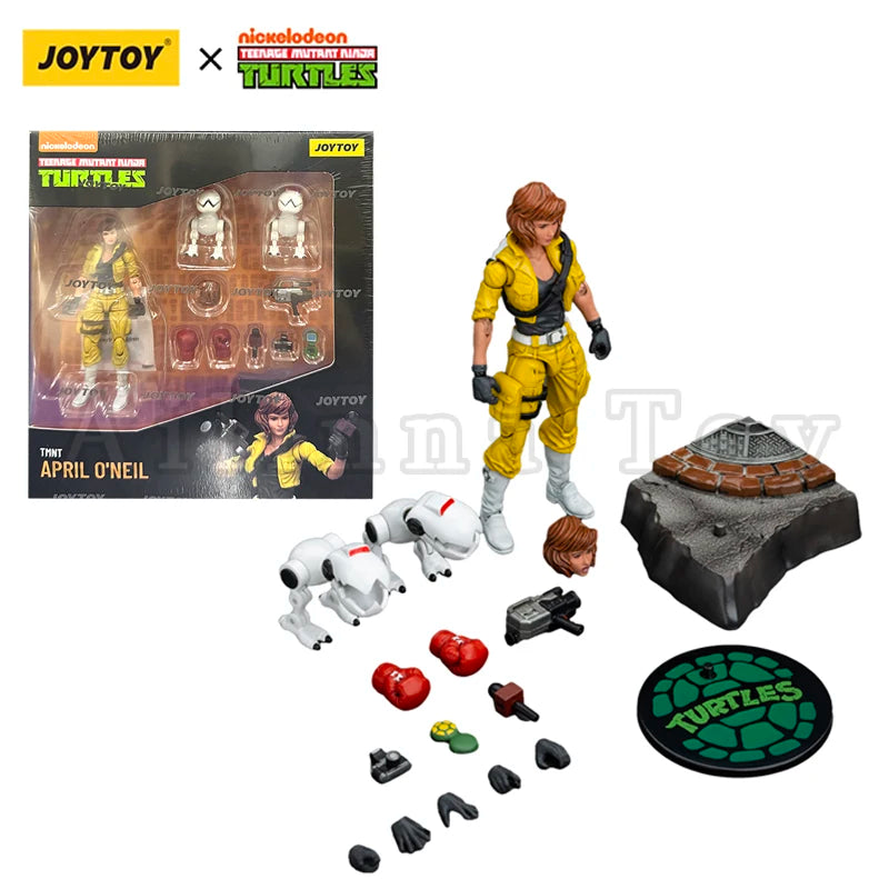 JOYTOY 1/18 Action Figure Turtles Splinter April O'Neil Anime Toy