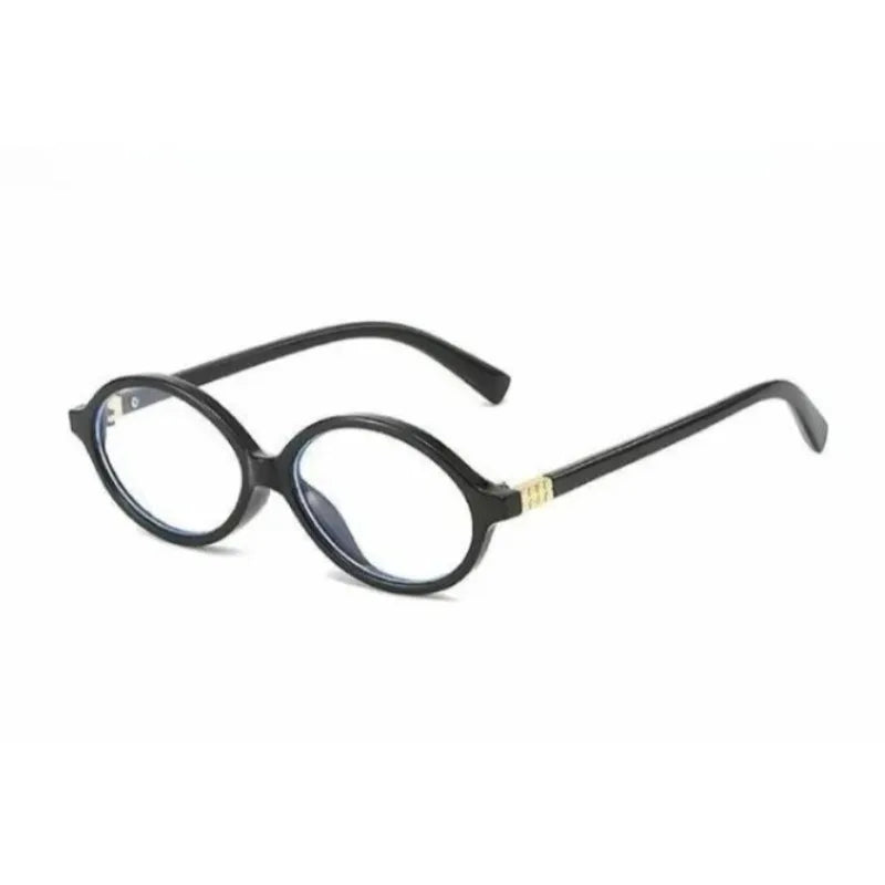 2 Pairs of Stylish Y2K Oval Blue Light Shielded Women's Glasses Decoration Glasses Fashion Accessories Fashion Frames