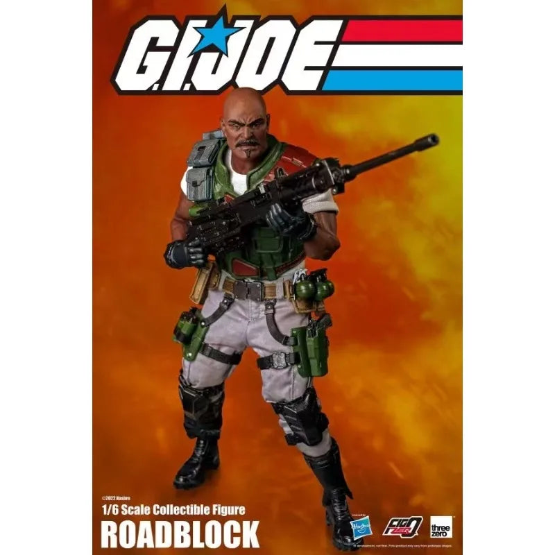 Original Hasbro Threezero FigZero G.I. Joe Series 1/6 ROADBLOCK Action Toy Figure Mode Collection