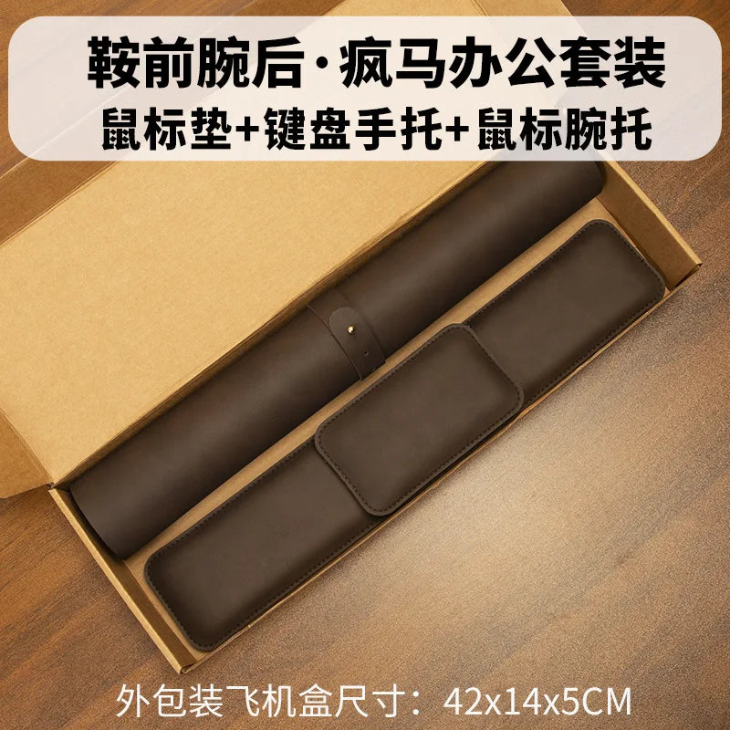 Wrist Pad Rest Keyboard Guard Three Pieces Desk Pad Waterproof PU Mouse Pad Large Mousepad Laptop Non-slip Desk Mat Mouse Mat