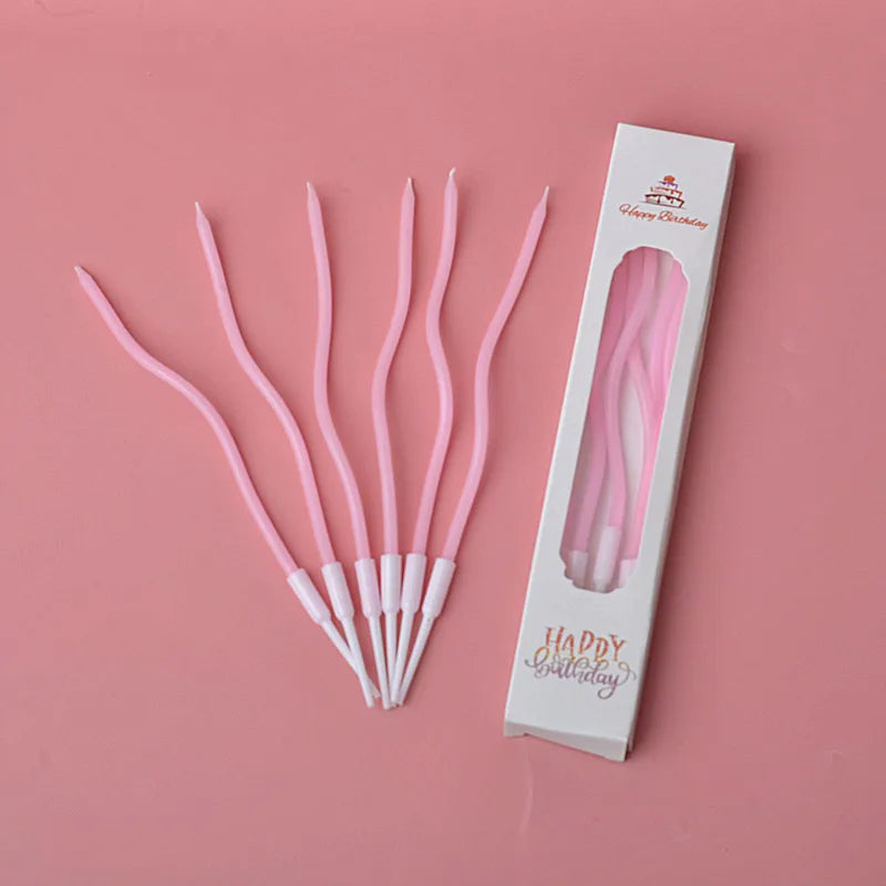 6pcs Birthday Candle Cake Candle Cake Decoration Party Supplies - Creative Cake Toppers for Parties & Desserts