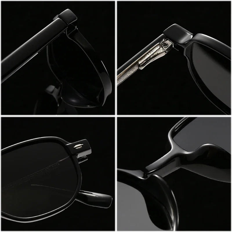 JNPCXI Retro Rivets Square Women Luxury Sunglasses Fashion Leopard Shades UV400 Men Green Sun Glasses