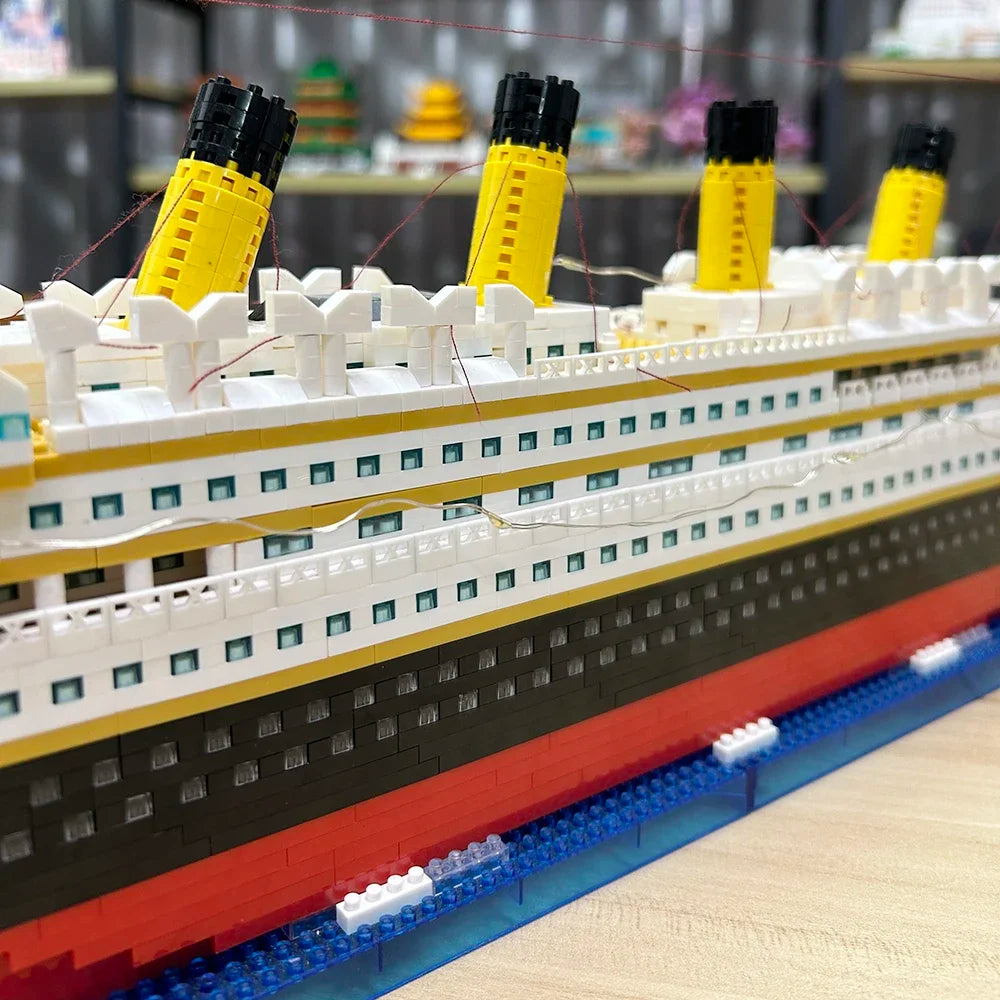 BUILT 6 Kinds Titanic Model Cruise Ship Building Block for Adult Micro Bricks