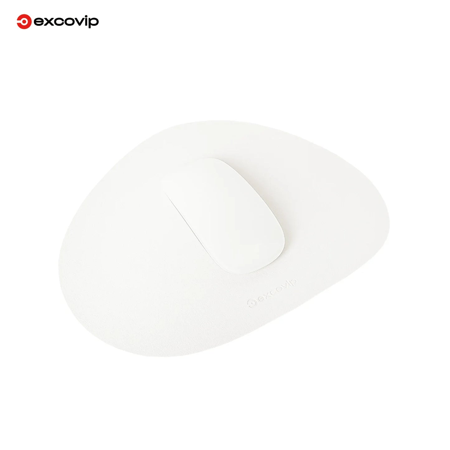 EXCO Mini Leather Mouse Pad Office PU Mousepad Small Portable with Non-Slip Base for Home Laptop Computer Waterproof