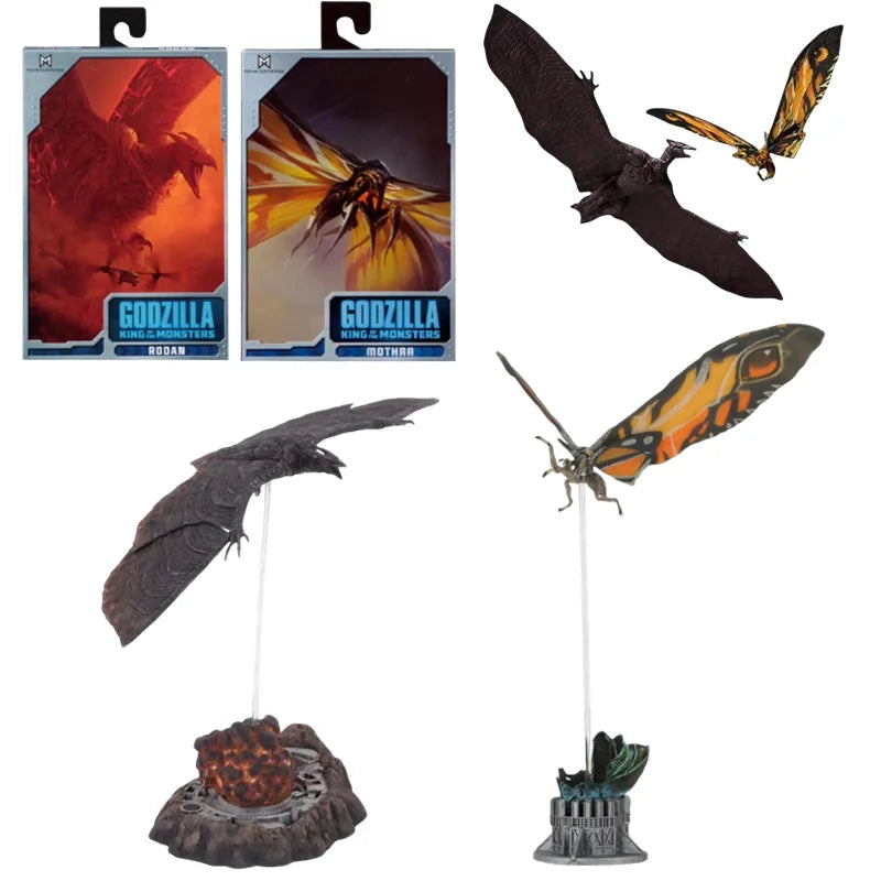 2019 Godzilla：King of the Monsters Movie Mothra Rodan Dinosaur Action Figures