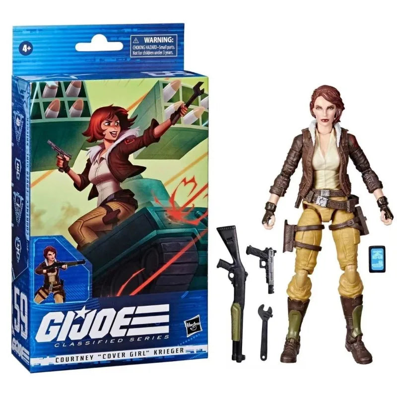 Original Hasbro G.I. Joe Classified Series 59 Courtney “Cover Girl” Krieger Anime Figure Collection Toys Ornaments